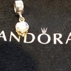 PANDORA *RETIRED* Sterling Silver & 14k Gold Danish/Graduation Cap 790118